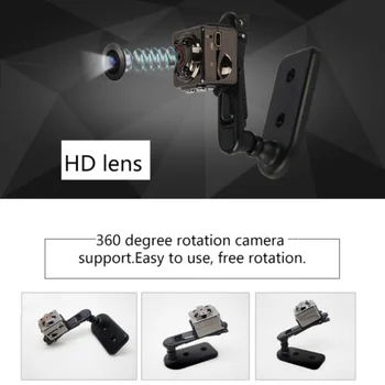 SQ9 Mini Kamera 480P Vaizdo įrašymo Digital Cam Micro Full HD infraraudonųjų SPINDULIŲ Naktinio Matymo Mažiausia DV DVR Kamera PK SQ11 SQ8 s