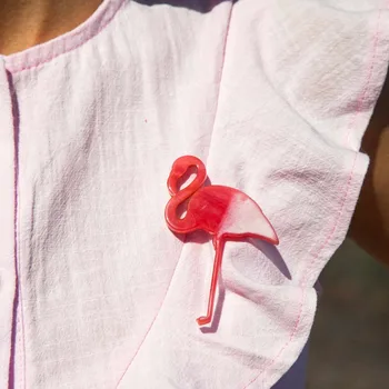 Sagės, Segtukai, Raudona Flamingo Sages Moterims Mielas Dovana Emalio Atlapas Pin Broche Broches 2019 bižuterijos, segtukai, Aksesuarai