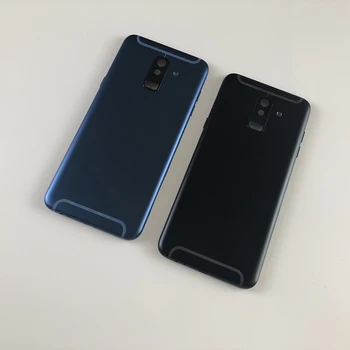 Samsung Galaxy A6 Plius 2018 A6+ A605 A605F Būsto Metalo Viduryje kadro Baterija, galinis Dangtelis+Fotoaparato objektyvas+Pusėje Mygtukai