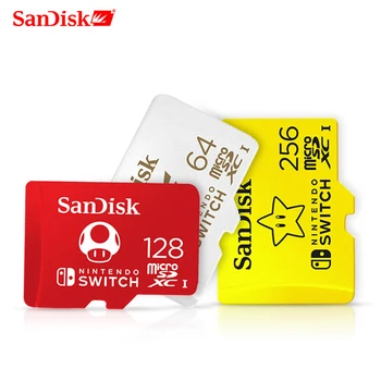SanDisk Naujas stilius micro sd kortele 256 GB micro SDXC UHS-I atminties kortele 128 GB Nintendo Jungiklis TF kortelę 64GB su adapteriu