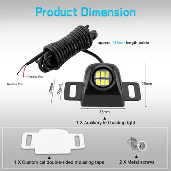 S&D 2vnt Universaliųjų Automobilių Išorės Atbulinės šviesos Canbus Vandeniui LED Pagalbiniai Atsarginė Lempa Automobilių Šviesos Posūkio Signalo Lemputės Pakeitimas