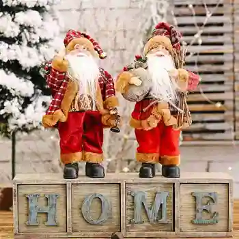 Santa Claus Lėlė Big 30*20cm 2020 Kalėdų Eglučių Papuošalai Naujųjų Metų Namų Puošybai Naujagimiams, Vaikams, Dovanų Linksmų Kalėdų Apdaila