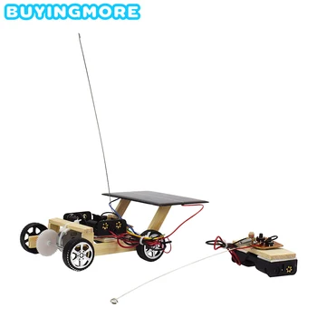 Saulės RC Automobilių Mediniai Modelio Rinkinio Surinkti Žaislai Vaikams Švietimo Rinkiniai 