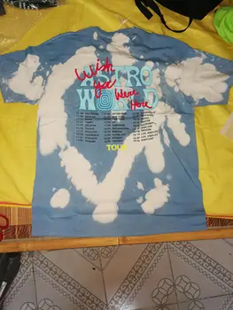 Scott Travis Astroworld Kelionių Astronautas Tee Astrworld T-shirt Vyrai Moterys Streetwear Hip-Hop ASTROWORLD Marškinėlius harajuku viršuje tees