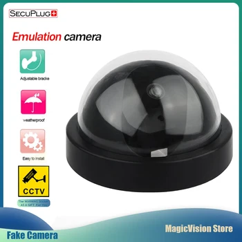 SecuPlug+ Home Manekeno Kupolas Apsaugos Kamera, Infraraudonųjų spindulių Belaidės Stebėjimo kamerų Netikrą Kamera Lauko False Modeliavimas Fotoaparatas