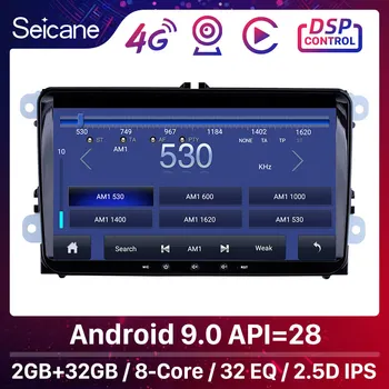 Seicane Android 9.0 RDS DSP IPS 8-CORE 9 colių Automobilinis Radijo, GPS Multimedijos grotuvas, Skirtas VW/Volkswagen/Golf/Tiguan/Passat/b6 b5 Carplay