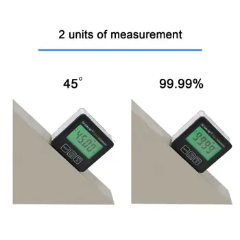 Shahe Mini Skaitmeninis Matlankis Magnetinio Kampas Inclinometer Didelio Tikslumo Skaitmeninės Kampo Matuoklis Skaitmeninis Lygis Kampo Ieškiklis