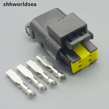 Shhworldsea 4 Pin 1,5 mm Moteriška Neperšlampama Automobilių Jungties Lizdas 15369055