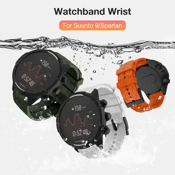 Silikono Pakeisti Watchband Riešo Juostos Diržas skirtas Suunto 9 Baro Titano, Vario Apyrankę Suderinamas su Suunto 