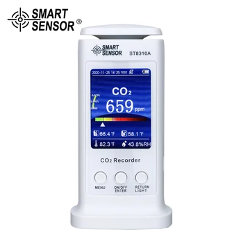 Skaitmeninis Anglies Dioksido Diktofonas Oro Kokybei Stebėti Realiuoju Laiku CO2 Dujų Detektorius Su WIFI LCD Ekranas Duomenis Dujų Analizatorius