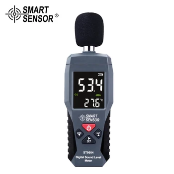 Skaitmeninis Garso Lygis Triukšmo Matuoklis Matavimo 30-130dB dB Decibelų Garso Detektorius Testeris Metro Diagnostinės Smart Jutiklis ST9604