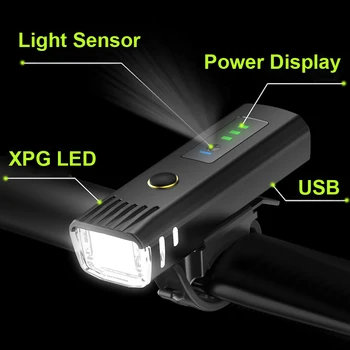 Smart Nuoma, Šviesos, USB Įkraunamas Žibintuvėlis Dviračių Anti-glare MTB Dviratį Priekinių žibintų Lempos Dviračių Žibintai Dviračių Priedai