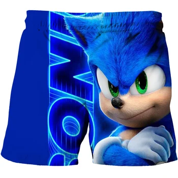 Sonic the Hedgehog t-shirt Ir Paplūdimio Šortai Kūdikių Berniukų Drabužiai Vaikams Kelnės Vaikams, Drabužiai, Sonic marškinėliai Mergina Viršūnes Tee Mergaitės
