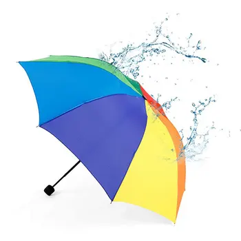 Spalvingas Skėtis Vaivorykštė Lankstymo Vaikai Skėčiai ilga rankena, didelis skėtis skėtis moterų skėčiai aišku, skėtis