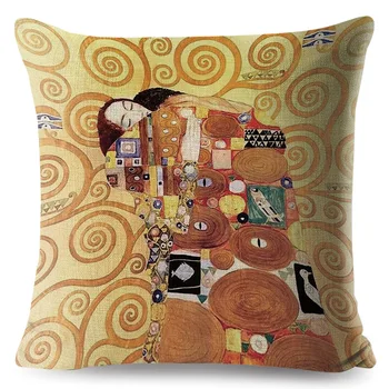 Sprogimo stiliaus namų dekoro pagalvių užvalkalus aliejaus tapybai pagalvės, sofos pagalvėlė padengti lino atspausdintas užvalkalas aikštėje
