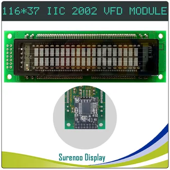 Standartinis Dydis 116*37MM 2002 20X2 202 Serijos IIC I2C VFD Ekranu LCD Modulio Skydelis Arduino