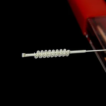 Sterlingas Sidabro 85% GB akupunktūros adatos kosmetikos akupunktūros adatos originali sidabro grožio akupunktūros adatos nemokamas pristatymas