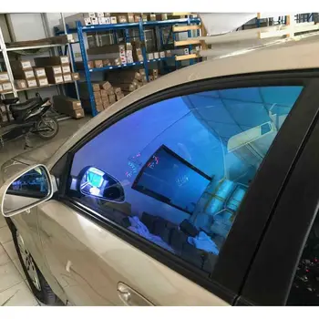 Sunice Automobilio Langą Chameleonas Plėvelių Saulės Atspalviu 55%VLT nano keramikos stiklo lipdukas privatumo dekoratyvinis automobilių folijos 90cmx50cm