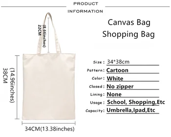 Svetimas Dalykų, pirkinių krepšys medvilnės bolsa shopper bolso maišelis audinio bolsas ecologicas maišeliu tissu
