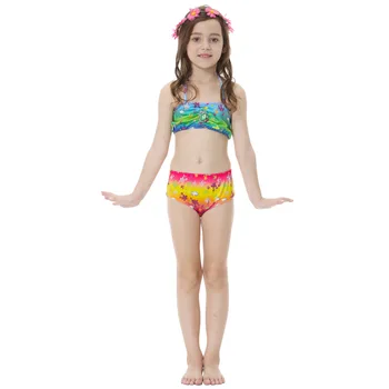 Swimmable Vaikų Dianonds Merginos Kawaii Undinė maudymosi kostiumėlį Vaikams, Cosplay Kostiumai, Monofin Fin Undinėlės Uodegos Plaukimo