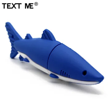TEKSTAS MAN 64GB 3 spalva Cool blue gy black shark modelis usb flash drive usb 2.0 4GB 8GB 16GB 32GB pendrive stick