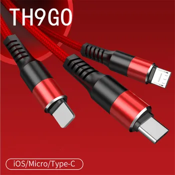 TH9GO 3 in 1 USB C Tipo Kabelio 