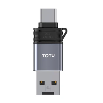 TOTU 2 in 1, USB Kortelių Skaitytuvas SD Tipo C SD Apšvietimo Kortelės Adapteris Nešiojamas 