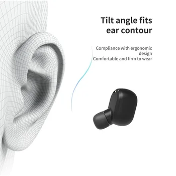 TWS Bluetooth 5.0 In-Ear Belaidė Stereofoninė laisvų Rankų Skambučių Ausinės Ausinės su mikrofonu mini ir patogūs dėvėti ausines