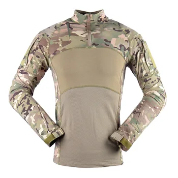 Taktinis Karo Marškiniai Vienodas Kamufliažas Vyrams, Ilgomis Rankovėmis Patikimesnis Armijos Marškinėliai Multicam Varlės Kostiumas T Shirts Kovoti Su Vyrų Drabužiai.