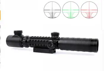 Taktinis Optinis Raudonas ir Žalias Apšviestas Riflescope 3-9X32 PVZ., Šautuvas taikymo Sritis Tilptų 11&20mm Weaver Picatinny Rail Medžioklės