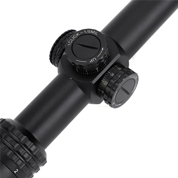 Taktinis ohhunt Globėjas 1-6X24 IR Medžioklės Riflescopes Kompaktiškas Stiklo Išgraviruotas Tinklelis llluminate Bokštelius Lock Reset Optinės Akyse