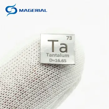 Tantalo skardos Ta Simbiotinius Metalo Elementas, Surinkimo Mokslo Eksperimentas 10x10x0.1mm Tankis Plėtros
