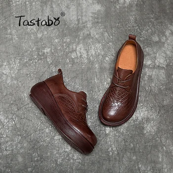 Tastabo Originali Oda Moteriai Batus, kad 2019 m. Pavasario ir vasaros naujų Vintage stiliaus rankų darbo batai Butas Platforma Atsitiktinis paprastumas