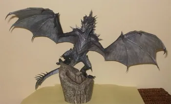 The Elder Scrolls Pasauliui Senovės Pažymėkite 5 dieną Frost Dragon 3D Popierius Modelis-Popieriaus iškirpti 