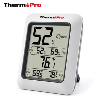Thermopro TP50 Skaitmeninis Termometras su Drėgmėmačiu Patalpų Temperatūra, Drėgmė, Oro Stotis