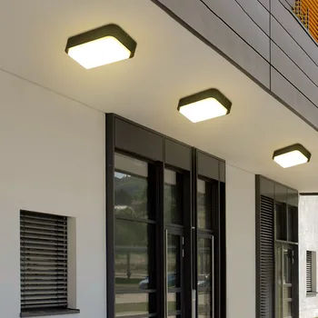 Thrisdar Modernus Minimalizmas Lauko LED Lubų šviestuvas Aliuminio Aikštėje Balkonas Koridoriaus Praėjimo Villa Vandeniui Skydelis Šviesa
