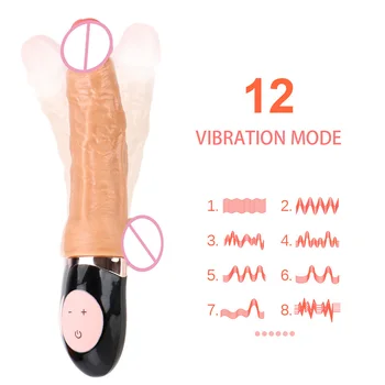 Tikrovišką Vibratorių Šildymo Makšties Analinio Sekso Dildo Vibratorius, Sekso Žaislai Moterims, Suaugusiems 12 Rūšių Sūpynės Sekso Produktai Moterų Masturbator