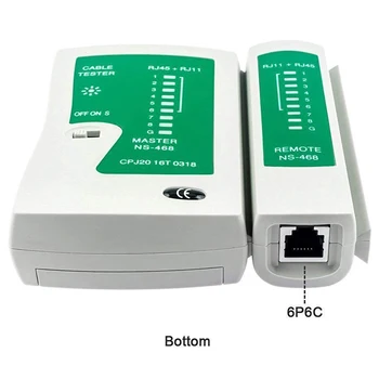 Tinklo Ethernet LAN Rinkinys 4 in 1 Kabelių Testeris +Užspaudimo Tiekėjas Crimper + Wire Stripper +100x Rj45 Cat5 Cat5e Jungtis Plug Tinkle