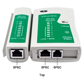 Tinklo Ethernet LAN Rinkinys 4 in 1 Kabelių Testeris +Užspaudimo Tiekėjas Crimper + Wire Stripper +100x Rj45 Cat5 Cat5e Jungtis Plug Tinkle