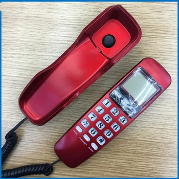 Trimline Corded Phone Telefono su DTMF/FSK Dvikova Sistema, Skambintojo ID, Data Ekranas, Sienos Montuojamiems Telefonas Home Office