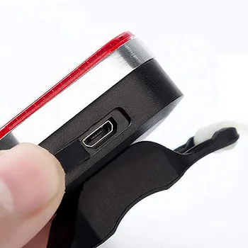 Triple-profiliniai Dviratį Įspėjimo užpakalinis žibintas Saugos USB Įkrovimo Dviračių Šviesiai Raudonos Flash Šviesos Dviračio Žibintas Galinis