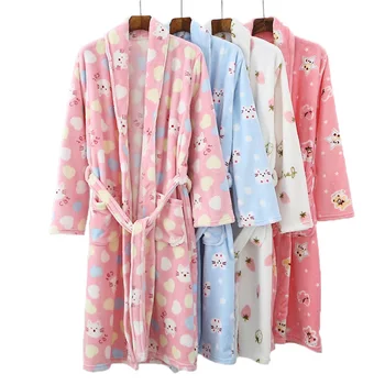 Tėvų-vaikų apranga Flanelė chalatas, pižama 2020 m. Vaikų sleepwear Skraiste dėl mergaitės ir berniukai, Vaikų drabužiai, Mama, Dukra drabužiai