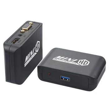 USB 3.0 Video Converter Remti 1080P USB3.0 HDMI+VGA Adapteris USB 3.0 Skaičiuoklė