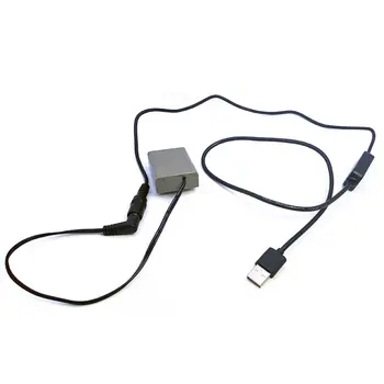 USB Maitinimo Laido Moterų 5.5 mm Jungtis su 8V Reguliatorius Fotoaparato Baterija DC Jungtis LP-E6 DR-E6/AC-PW20 NP-FW50/BLN1