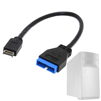 USB prailginimo Kabelis USB 3.1 20Pin moterį, USB 3.0-20 Pin Male ilgiklis Motininės Plokštės Kabelis Extender