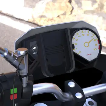 USB Įkrovimo Motociklo Mobiliojo Telefono Laikiklis Laikiklis Veidrodis Diegimo tipas Motociklams, Panaudota