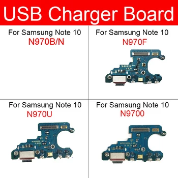 USB Įkrovimo lizdas Jack Valdybos Samsung Galaxy Note 10 SM-N970F N970U N970B/N N9700 N971F atsarginės Dalys