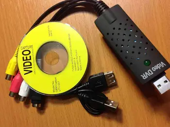 UTV007 USB 2.0 Video Capture Grabber Kortelės adapterį Chipset UTV 007 TV, DVD, VHS Audio Capture S - video USB Keitiklis paramos Win7