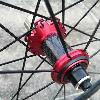Ultralight dviračio rato nustatyti 120 žiedas guolio 700C 40mm anglies pluošto vamzdžių hub kelių dviratį varantys nustatyti V stabdžių diskai