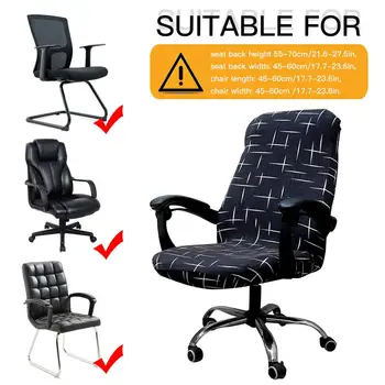 Universalus Ruožas Elastinga Kompiuterio Kėdė Padengti Spandex Spausdinti Biuro Kėdė Padengti Studijų Biuro Kėdė Atgal Ir Bazės